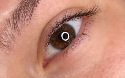Wimpernlifting – vorher